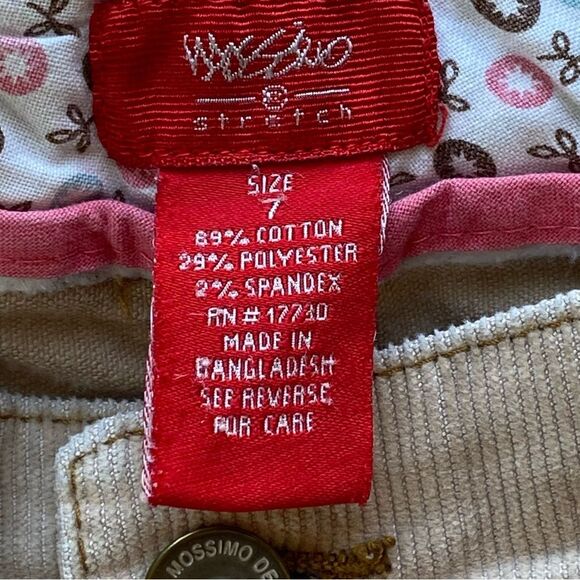 Y2K Mossimo Stretch Khaki Corduroy Flared Pants Size 7 - Picture 12 of 16